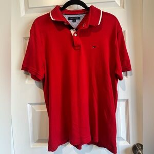 Tommy Hilfiger Red Polo Shirt – Men’s Size Large (EUC)